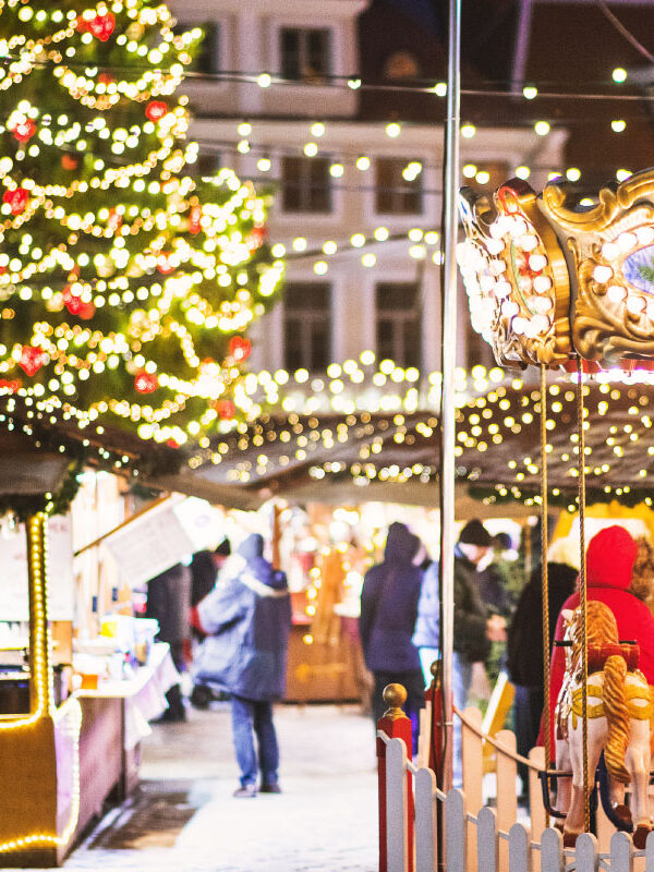 Traditional Christmas market in Cologne Germany